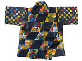 Kid's Checkered Kimono Wrap Shirt