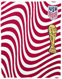 World Cup America Stripes Blanket