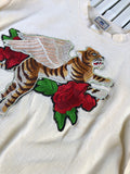 OFF WHITE FLYING TIGER CREW NECK SWEAT SHIRT
